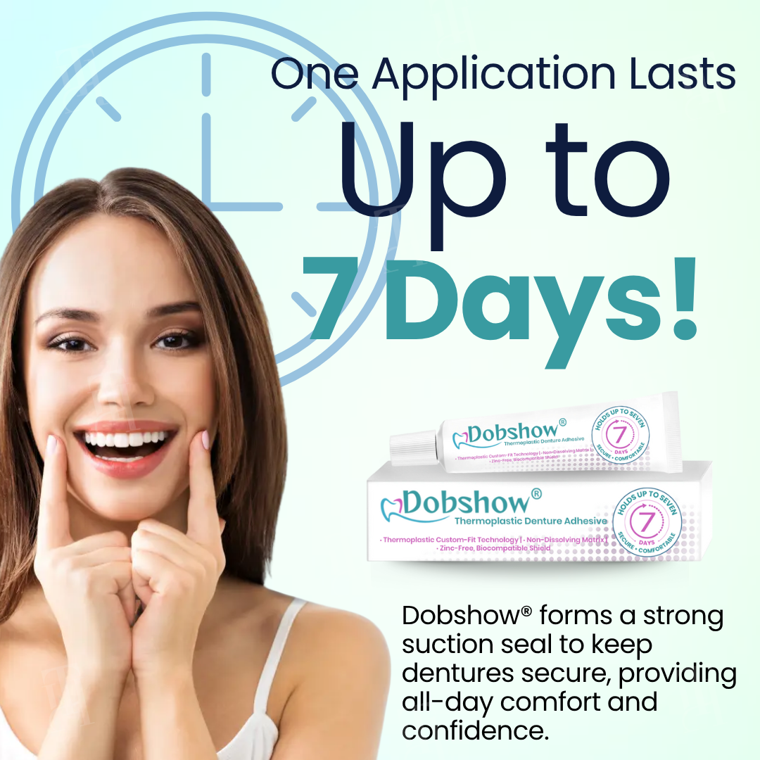 ✅ Official Store: Dobshow® Thermoplastic Denture Adhesive(⏰Last Day Discount⏰)