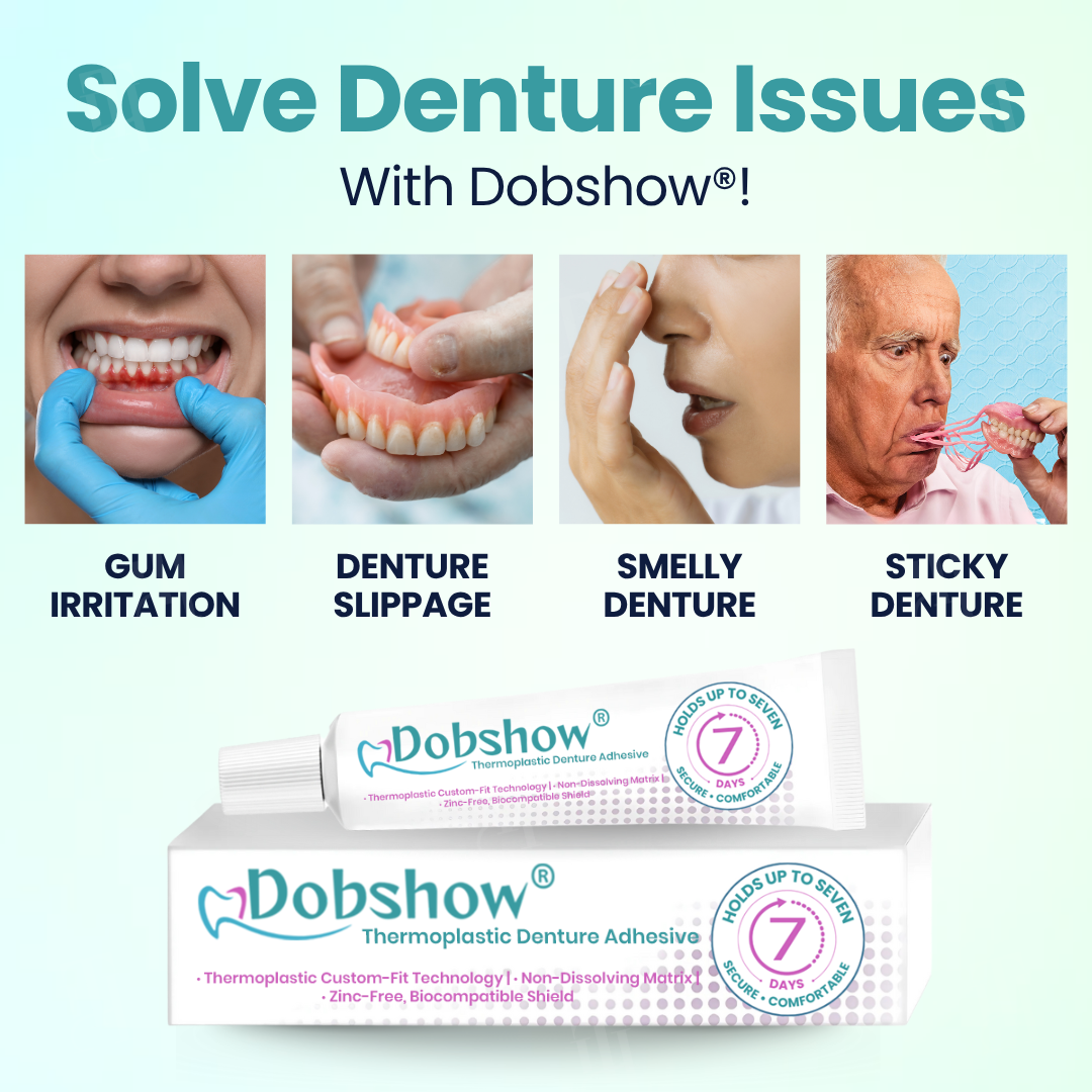 ✅ Official Store: Dobshow® Thermoplastic Denture Adhesive(⏰Last Day Discount⏰)