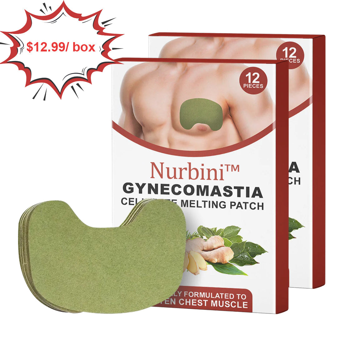 💪🌟 Nurbini™ Gynecomastia & Cellulite Reduction Patches ✨💪