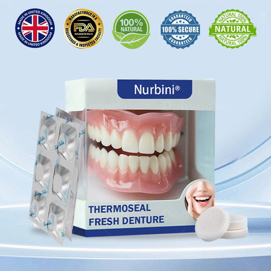 𝐍𝐮𝐫𝐛𝐢𝐧𝐢® 𝐓𝐡𝐞𝐫𝐦𝐨𝐒𝐞𝐚𝐥 𝐅𝐫𝐞𝐬𝐡 𝐃𝐞𝐧𝐭𝐮𝐫𝐞- ✅ Clinically proven to completely solve denture slippage and discomfort