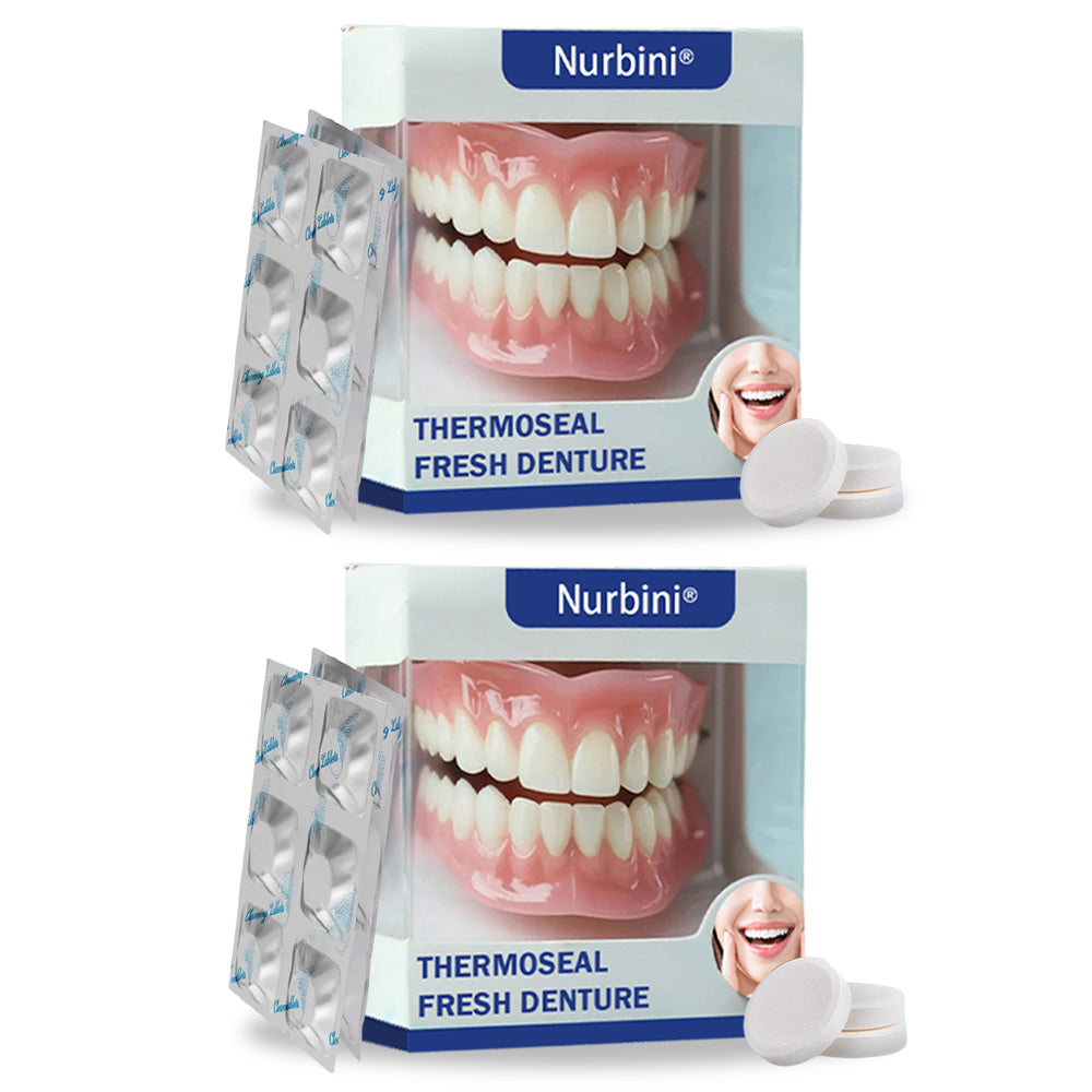 𝐍𝐮𝐫𝐛𝐢𝐧𝐢® 𝐓𝐡𝐞𝐫𝐦𝐨𝐒𝐞𝐚𝐥 𝐅𝐫𝐞𝐬𝐡 𝐃𝐞𝐧𝐭𝐮𝐫𝐞- ✅ Clinically proven to completely solve denture slippage and discomfort