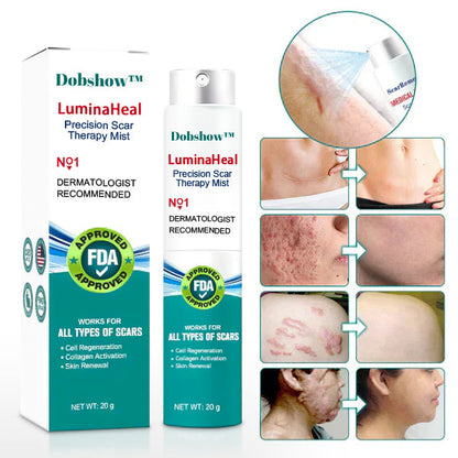 Dobshow™ LuminaHeal Precision Scar Therapy Mist-For All Types of Scars - For example Acne Scars, Surgical Scars and Stretch Marks ⚡️⚡️⚡️