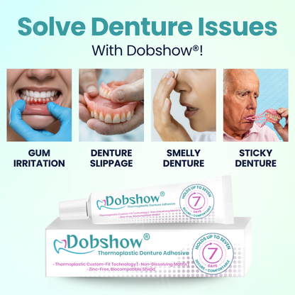 ✅ Official Store: Dobshow® Thermoplastic Denture Adhesive(⏰Last Day Discount⏰)