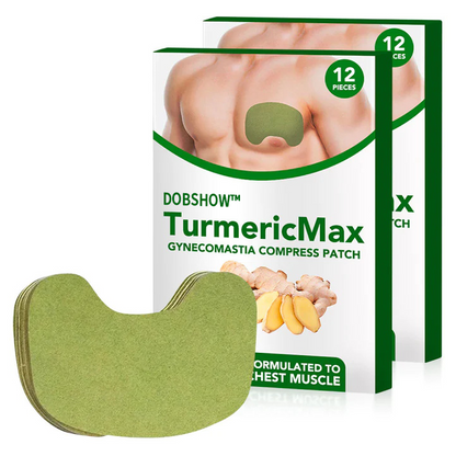 Dobshow™ TurmericMax Gynecomastia Compress Patch🍃Chest Slimming & Firming💪